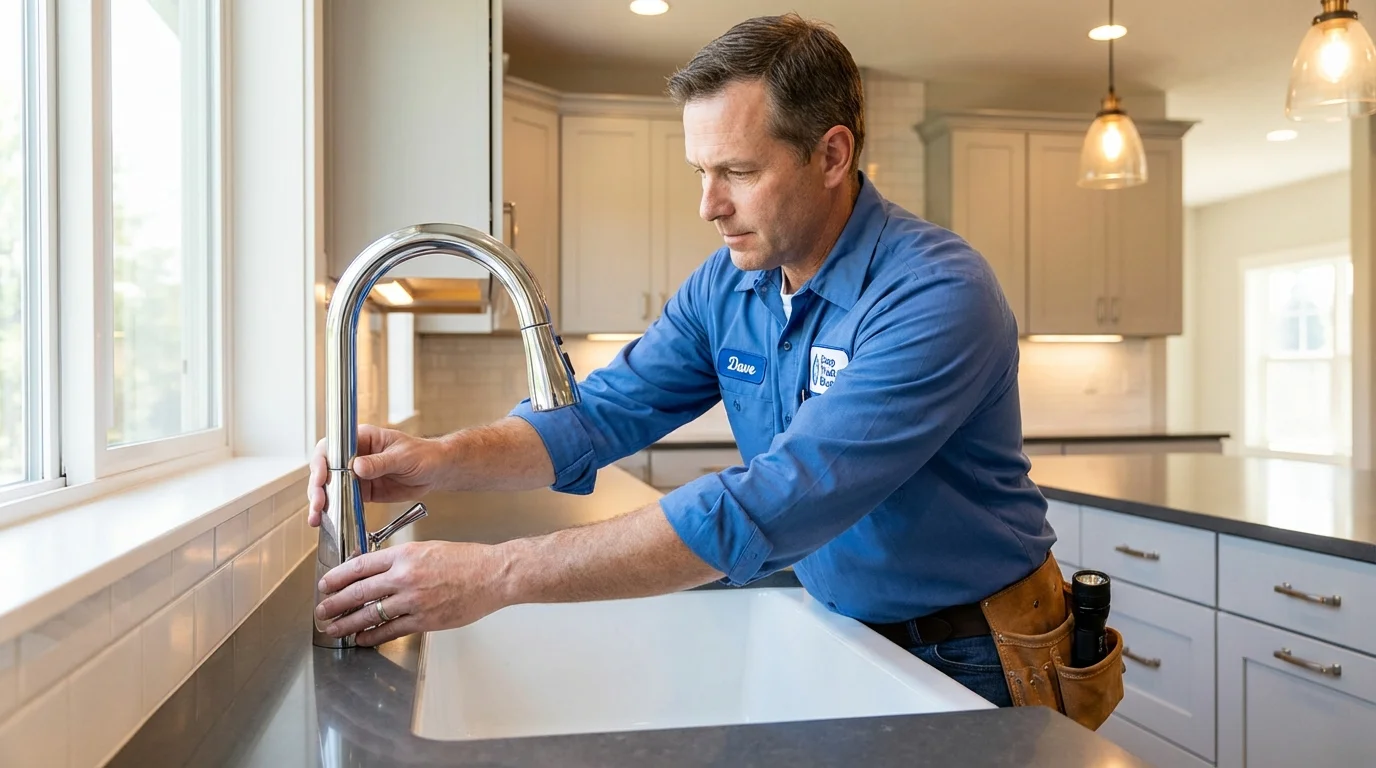 Kitchen faucet installation by Johns Plumbing LLC in Owingsville